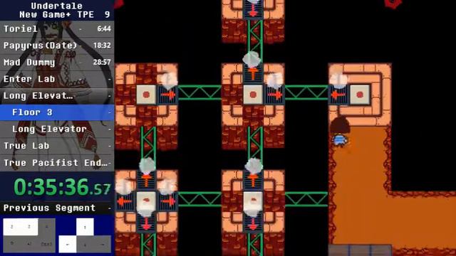 【RTA】Undertale NG+ TPE 1:10:42 смотреть онлайн