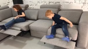 Модульный диван Лацио с подлокотниками Сиэтл. Кресло-глайдер Франко.