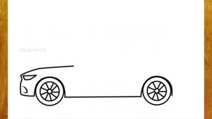 How To Draw Ford Mustang - Easy Car Drawing step by step