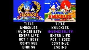 Sonic the Hedgehog 3 and Sonic and Knuckles Theme Comparisons