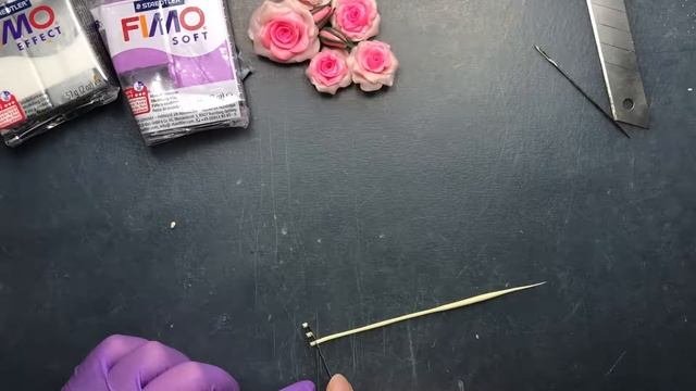 Цветок сирени ?Полимерная глина?  DIY