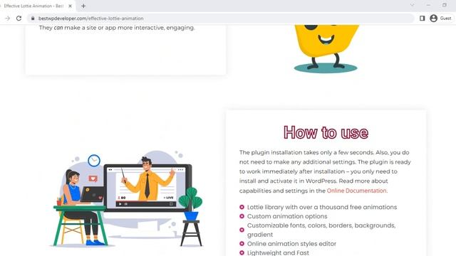 Presenting Effective Lottie Animation Elementor addon смотреть онлайн