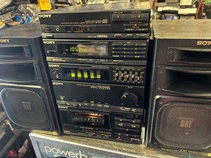 Rare Vintage Sony FH-707R  Stereo Boombox Component System w-Speakers-ЯПОНИЯ-1988 -ГОД