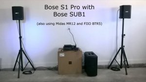 Pair of Bose S1 Pro's with a Bose SUB 1 - Sound Test