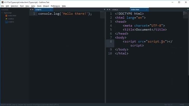 TypeScript Tutorial 5  Hello World