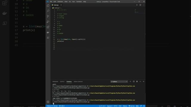 Input and Outputs for Competitive Programming in Python 3 | Absolute Beginners