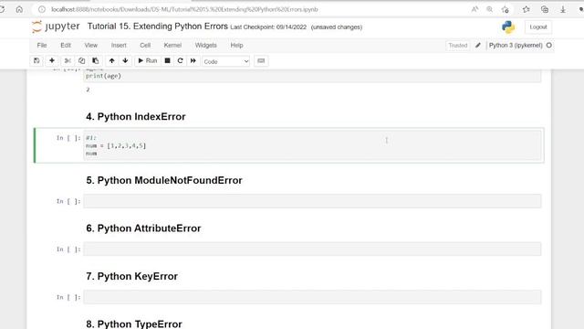 DS - ML Tutorial 15. Extending Python Errors