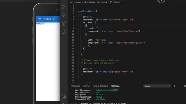 Remove hash # from URL in Quasar Vuejs смотреть онлайн