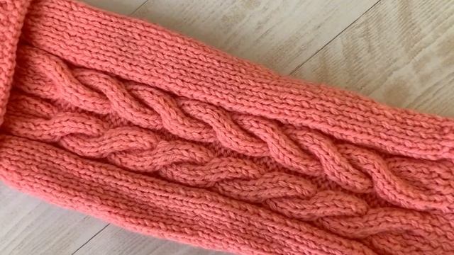 012 VD Свитер «Косы» персиковый. Свитер для собак смотреть онлайн