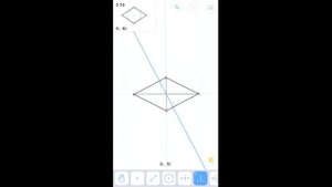 Euclidea - 2. Бета (Beta) - 2.10 - Окружность, вписанная в ромб