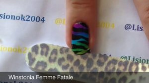 How to create Winstonia Zebra Wrap Mani / Зебра Маникюр, Используя Наклейки