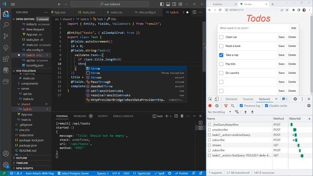 Build a Full-Stack Vue.js App and deploy to the cloud using: node.js, express, postgres & remult смотреть онлайн