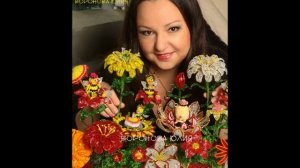 ЦВЕТЫ ИЗ БИСЕРА.КРАСОТА БИСЕРНЫХ БУКЕТОВ.Sead beads flowers