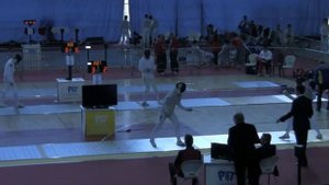 Cadett EM team Porec 2012 Foil men - brons medall RUS-HUN 1 of 9 Pivovarov - Dosa.avi