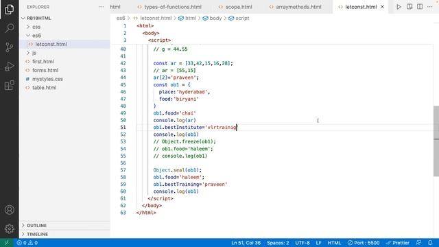 How to Use let const Arrow Function || JavaScript || Telugu смотреть онлайн
