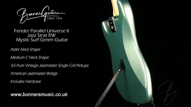 Fender Parallel Universe II Jazz Strat RW Mystic Surf Green Guitar | Bonners Guitar Store смотреть онлайн