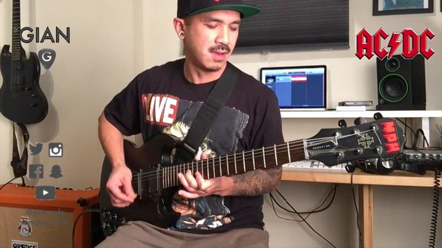 AC/DC - Touch Too Much Guitar Cover смотреть онлайн