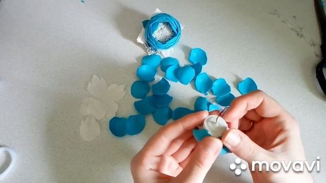 Простые цветочки из фоамирана\легко и просто\мк\DIY...Elastics From Foamiran
