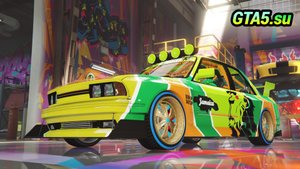 Ubermacht Sentinel Classic широкий спорткар GTA Online тюнинг машины у Бенни GTA 5 Online PC