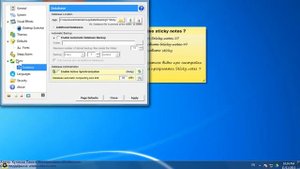 Sticky notes 7 - Настройка обзор