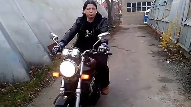 Honda cb400 первые 100 метров 