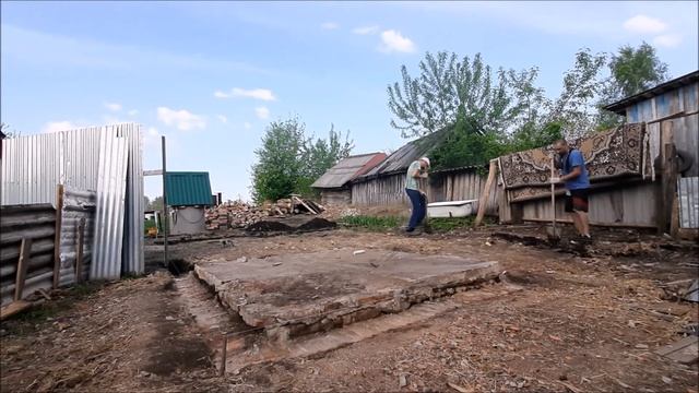 Русская БАНЯ по черному. Снос старой БАНИ. Что то новое смотреть онлайн