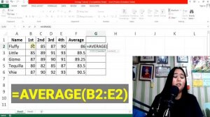 Average Formula Excel Tutorial