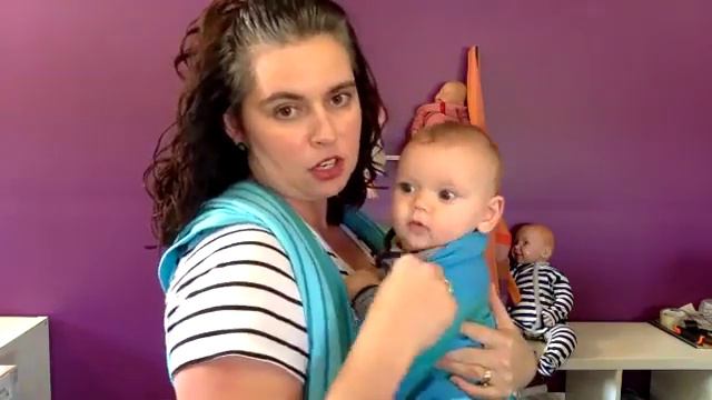 How to Front Wrap Cross Carry (FWCC) in a Size 6 Woven Wrap смотреть онлайн