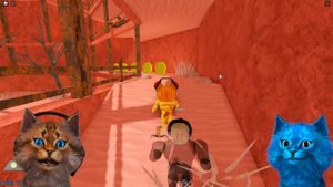 НИ ШАГУ НАЗАД ЧЕЛЛЕНДЖ ПАРКУР В РОБЛОКС Весёлый Кот и КОТЁНОК ЛАЙК