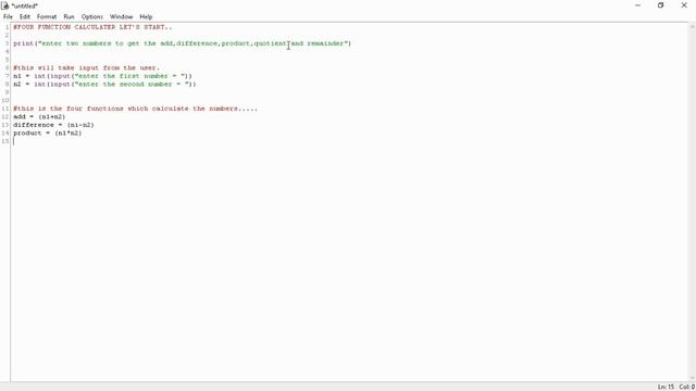 how to make four function calculater in python ./python programming/learn python./#pythonprogrammin