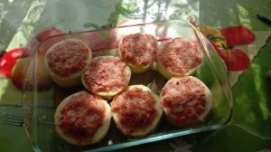 Фаршированные  кабачки - 4 блюда  из одной начинки
