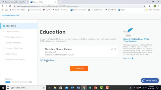 NPC Career Services Resource - Resume Builder смотреть онлайн