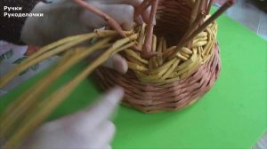 Как сплести ажурную напольную  вазу из газетных трубочек