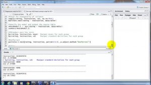 One-way between-subjects ANOVA and contrast analysis in R