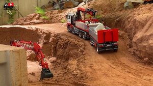 BEST OF RC TRUCK ACTION I RC UNIMOG at the construction-site