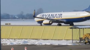 Ryanair Boeing 737-800WL Boarding and Takeoff at Karlsruhe Baden Baden ( FKB ) HD Movie