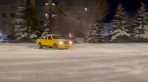 2wd Ranger in a foot of snow.