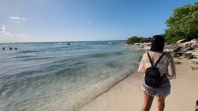 ПЛЯЖ CARACOL. КАК ДОБРАТЬСЯ ДО МАЯКА? ОЧЕНЬ МНОГО ВОДОРОСЛЕЙ! смотреть онлайн