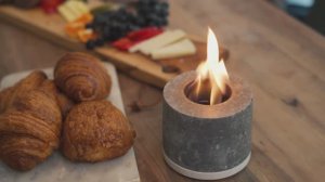 Flikrfire Personal Fireplace — портативный камин из бетона