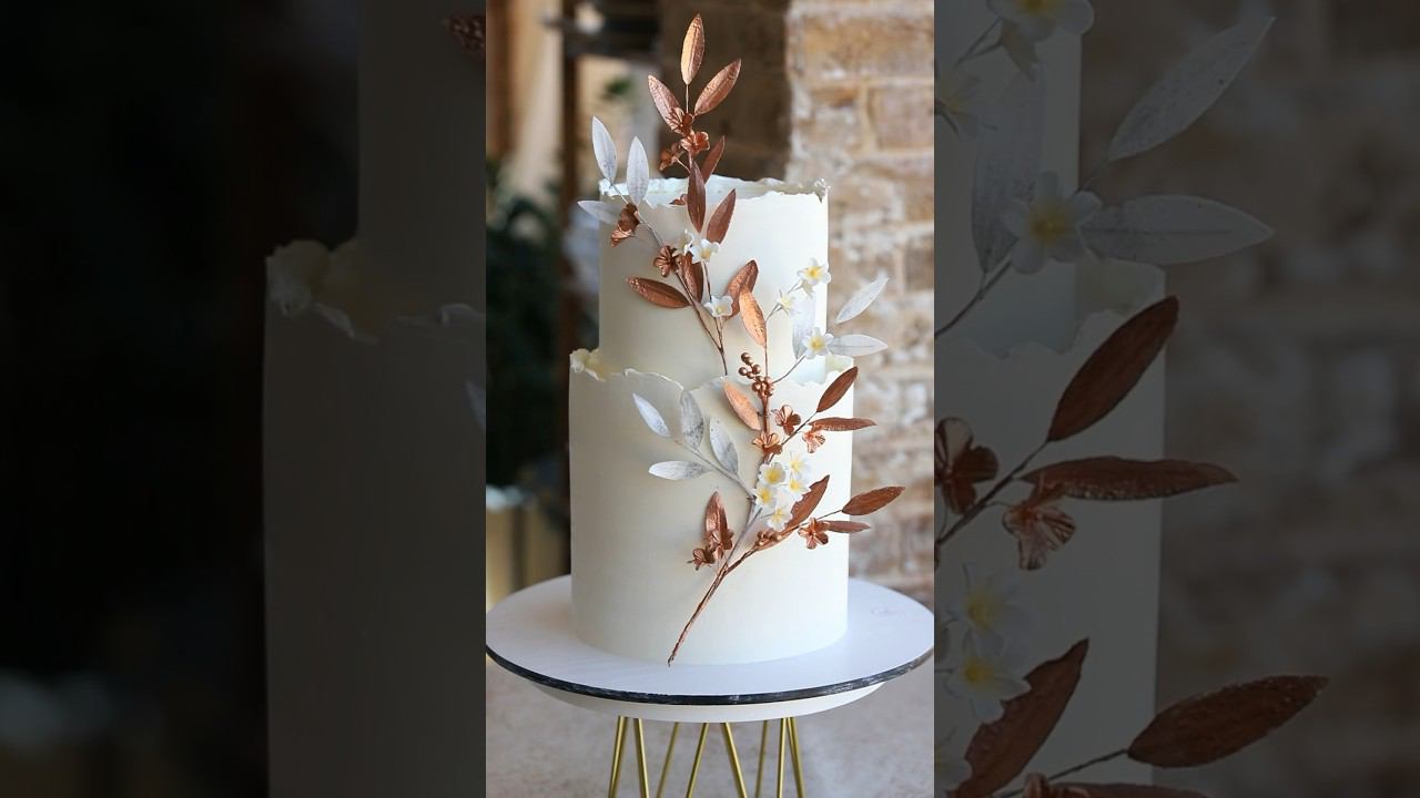 Тортик покрыт ганашом на белом шоколаде #торт #ганаш #шоколад #свадьба #десерт смотреть онлайн