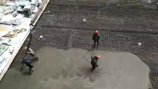 Бетонирование перекрытия паркинга 1 (ЖК "Дом на Минаева") смотреть онлайн