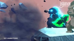 Baby Godzilla, Kong vs. Mecha-King Ghidorah  – Animation 20