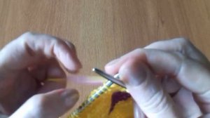 Плед спицами от угла.