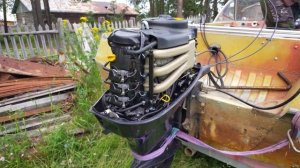 Казанка 5м4 и лодочный мотор Тохатсу 50.