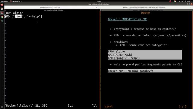 DOCKER - 23. DOCKERFILE : ENTRYPOINT VS CMD смотреть онлайн