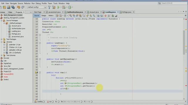 9. Progress Bar Coding - Banking Management System смотреть онлайн
