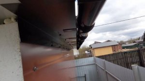 the drain! как установить водосток на сэндвич панели?