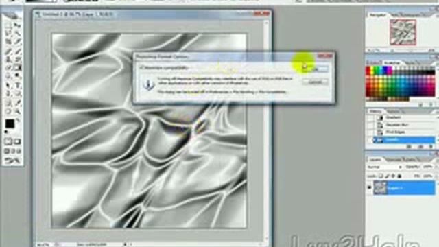 how to make satin silk with photoshop