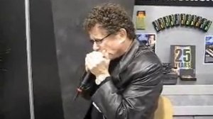 Lee Oskar Playing Harmonica Celebrating his 25th Anniversary in 2008 at the NAMM Show in Anaheim