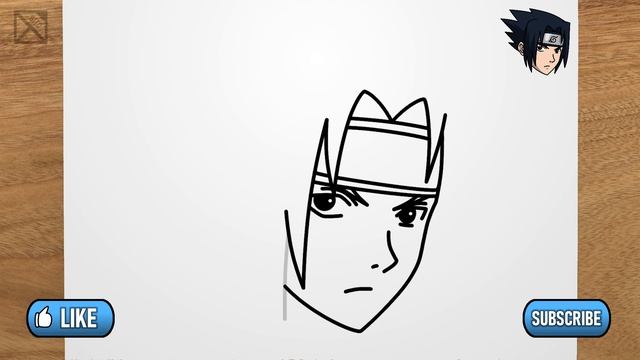 Как нарисовать Саске Учиху из Наруто смотреть онлайн